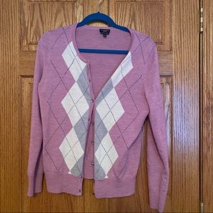 Button down plaid cardigan